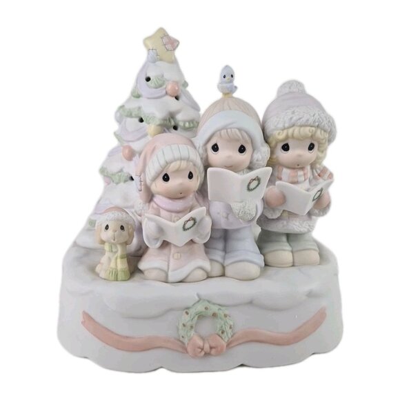 Precious Moments 4003176 SING SONGS OF PRAISE TO HIM Musical Figurine Vintage - Picture 1 of 8